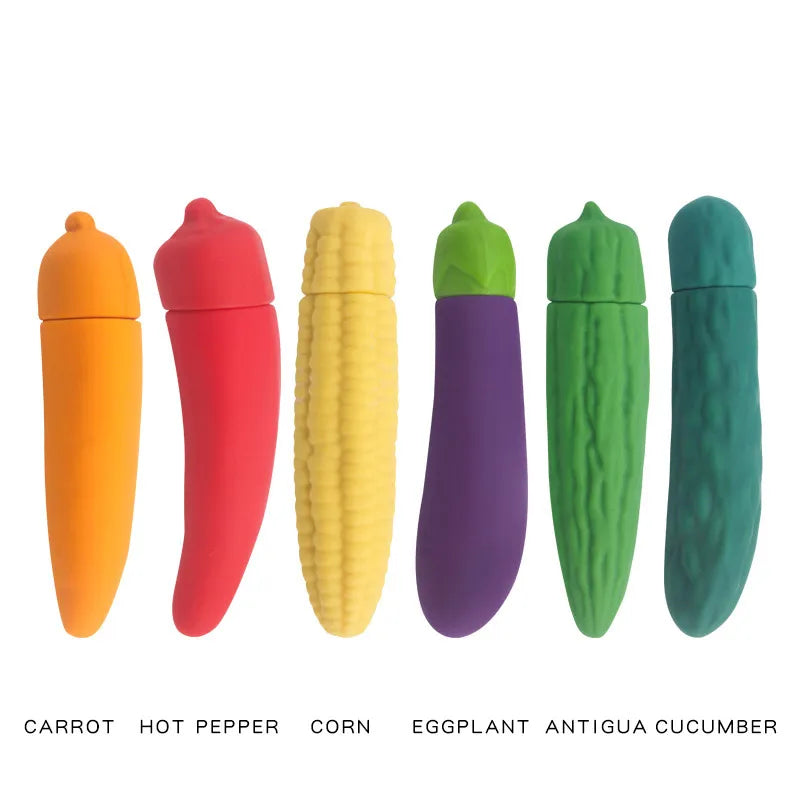Vegetable Vibrator Female Masturbation Mini Vibrator Clitoral Vaginal Stimulation Vibrator Sex Toy Female Masturbation Products