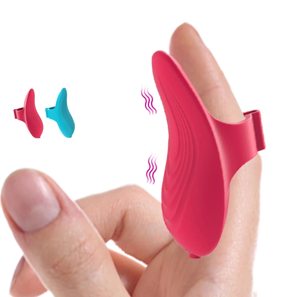 USB Charge Finger Massage Ring Vibrator for Women Clitoris Stimulator Female Masturbation Lesbian Erotic Sex Toys Couple Games